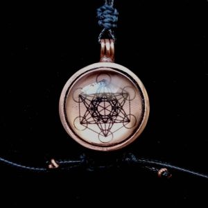 Orgonite 吊墜 – Metatron Cube (Tensor Ring)