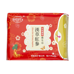漢草紅參有氧護理-零觸感護翼日用衛生巾240mm